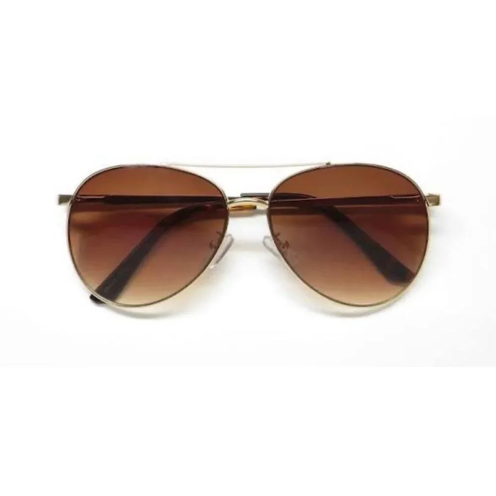 OSCAR DE LA RENTA SUNGLASSES Gold/brown Havana WOMEN’s 56-14 132mm Authentic